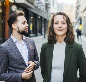 David Lindahl och Sandra Norén